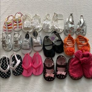 Shoe Lot 3-9 Months (12 pair)